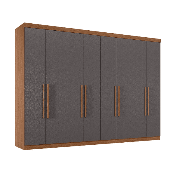 GUARDA ROUPA CASAL MASTER NEW 8.4 JATOBÁ / GRAFITE – SANTOS ANDIRÁ