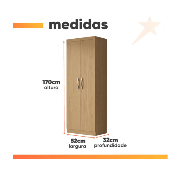 MULTIUSO 2 PORTAS NEW ATACAMA - ARAMÓVEIS