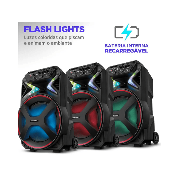 CAIXA DE SOM MONDIAL AMPLIFICADA CM-400 400W