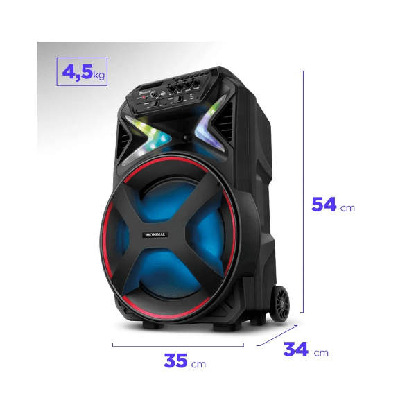 CAIXA DE SOM MONDIAL AMPLIFICADA CM-400 400W