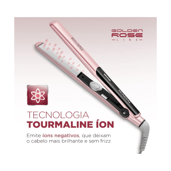 CHAPINHA/PRANCHA ALISADORA MONDIAL GOLDEN ROSE P-20 BIVOLT