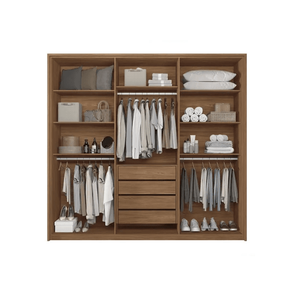 GUARDA ROUPA COIMBRA 6 PORTAS C/PES JTB/ARE SANTOS ANDIRA