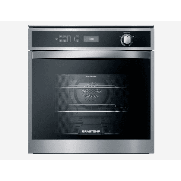 FORNO BRASTEMP DE EMBUTIR A GÁS INOX 78L BOH84ARRNA 220V