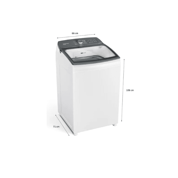 MÁQUINA DE LAVAR BRASTEMP 15KG BWF15AB SMART SENSOR BRANCA 127V
