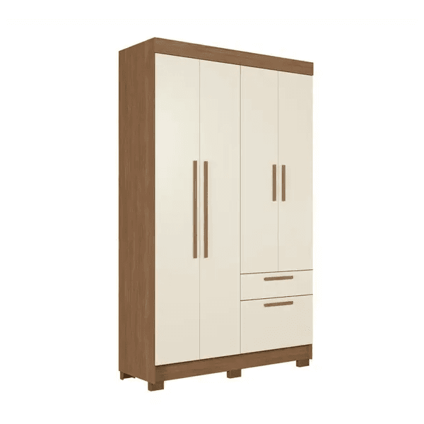 GUARDA ROUPA LONDRINA 4 PORTAS 2 GAVETAS JTB/ARE SANTOS ANDIRA