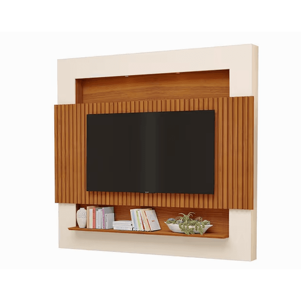 PAINEL MILAO MONTERREY RIVIERA RIPADO FREIJO/OFF WHITE - LUAPA MÓVEIS