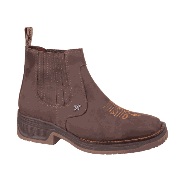 Bota Texana Monster Cano bx Café