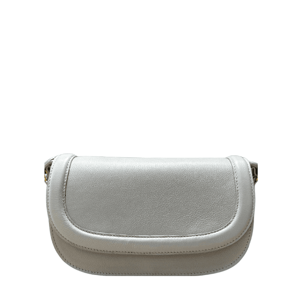 Bolsa Bianca Couro Offwhite