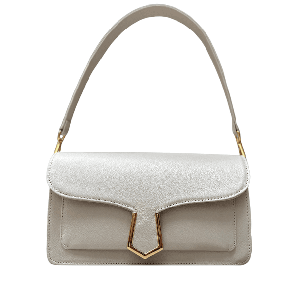 Bolsa Isabela Couro Off White