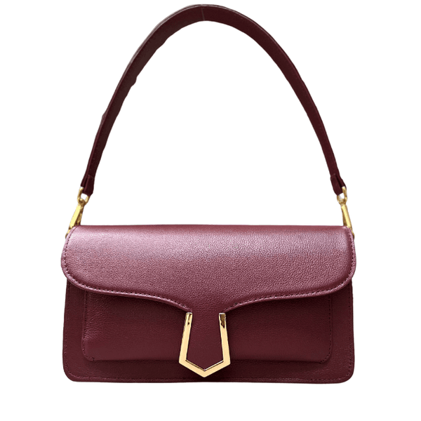 Bolsa Isabela Couro Cabernet