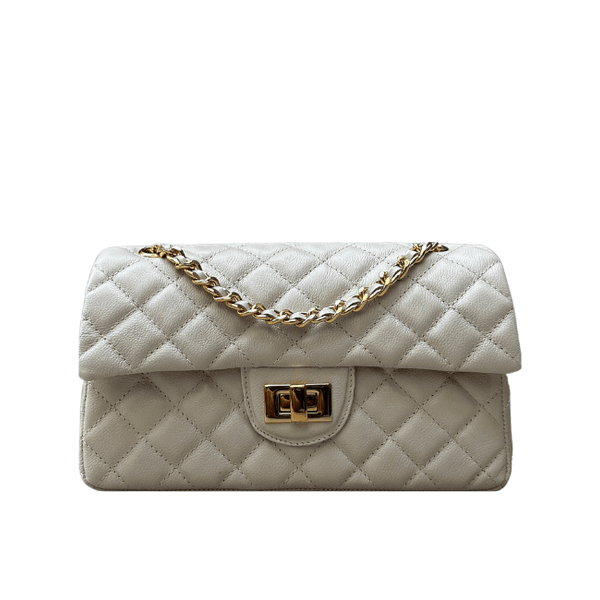 Bolsa Kiara Média Couro Off White