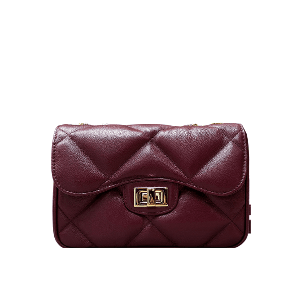 Bolsa Luiza Couro Cabernet