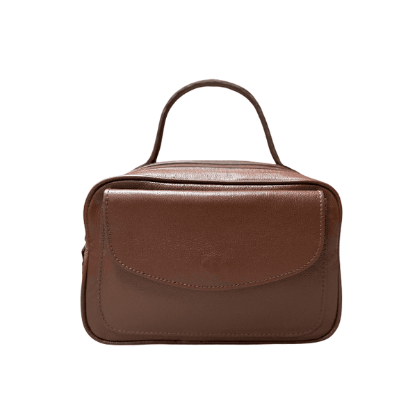 Bolsa Milena Couro Marrom