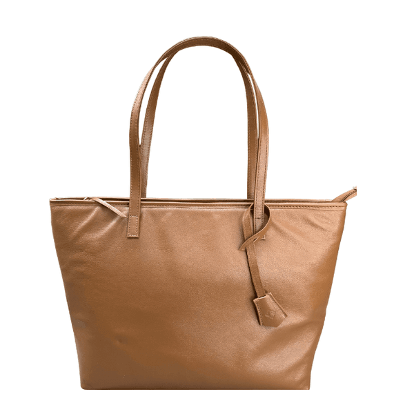 Bolsa Sofia em Couro Caramelo