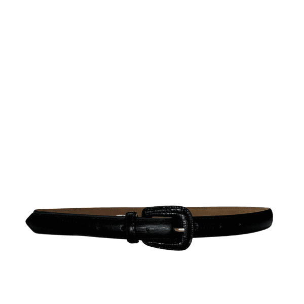 Cinto Pavia Couro Croco Preto