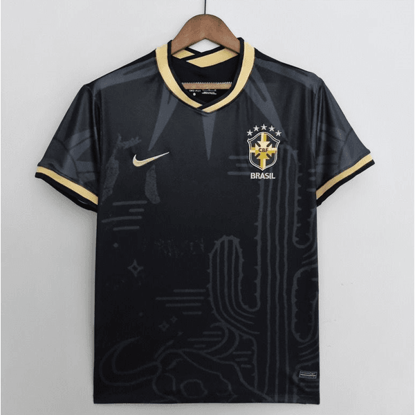 Camiseta Seleção Brasileira Preta Cacto 