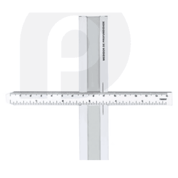 Calibre para medir Sulcos de Pneus Médios 160X30X5 Milímetros Logo Raizen Bonfim