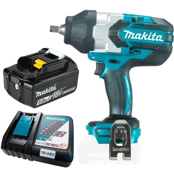 Chave de Impacto 1/2 Pol DTW1002 + 2 Baterias 18V + Carregador Bivolt 18V Makita
