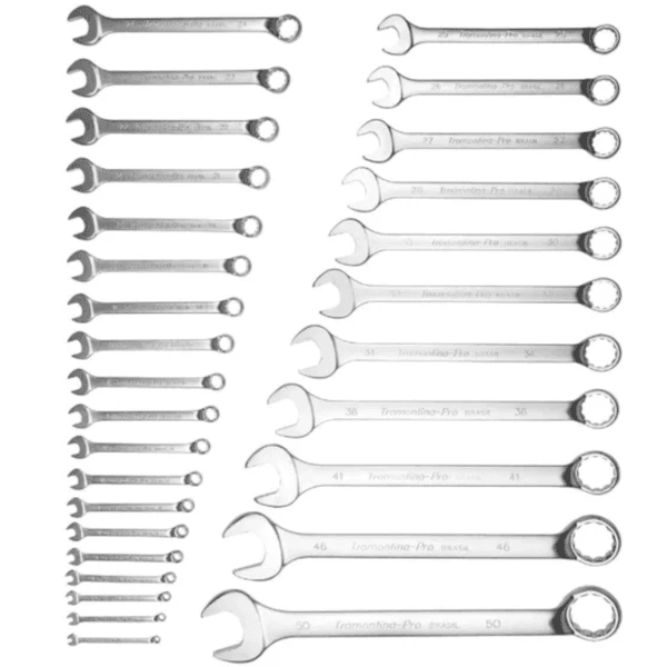 Jogo de Chave Combinada Crv 6-50mm com 30 Peças 44660230 Tramontina Pro
