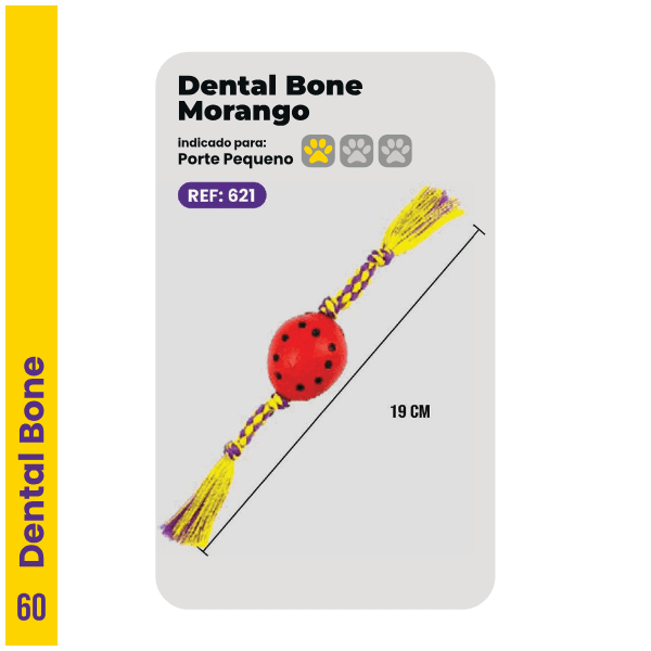 Dental Bone Morango - Big Bull Pet 