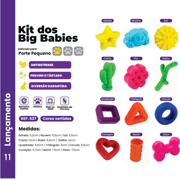Kit dos Big Babies 12 unidades