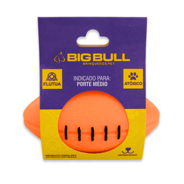 Bola Futebol Americano Brinquedo Porte Médio - Big Bull Pet