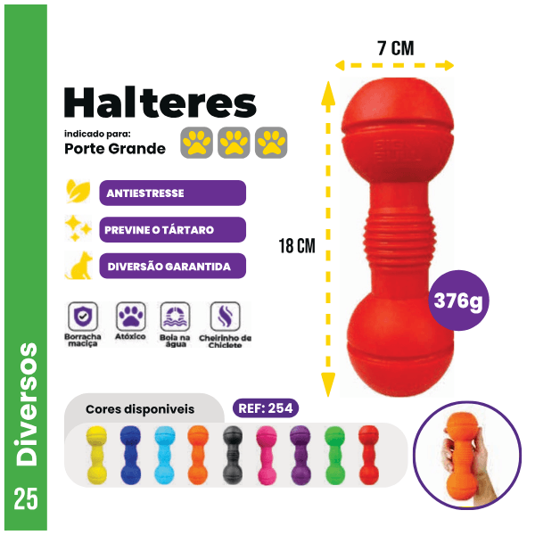 Halter Brinquedo Porte Médio - Big Bull Pet
