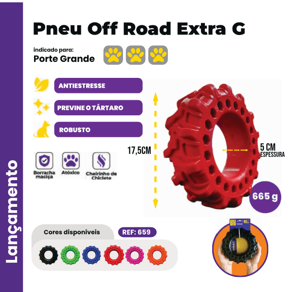 Pneu Extra Grande Para Porte Grande - Big Bull Pet