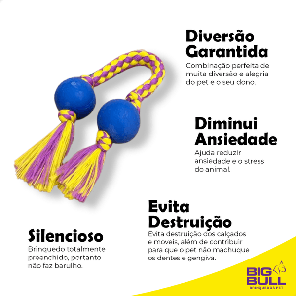 Dental Bone Bola Dupla 30mm - Big Bull Pet