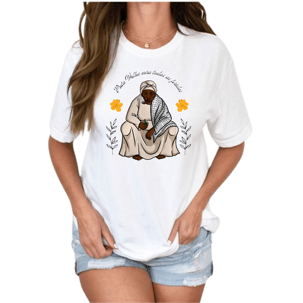 Camiseta estampada Preto Velho