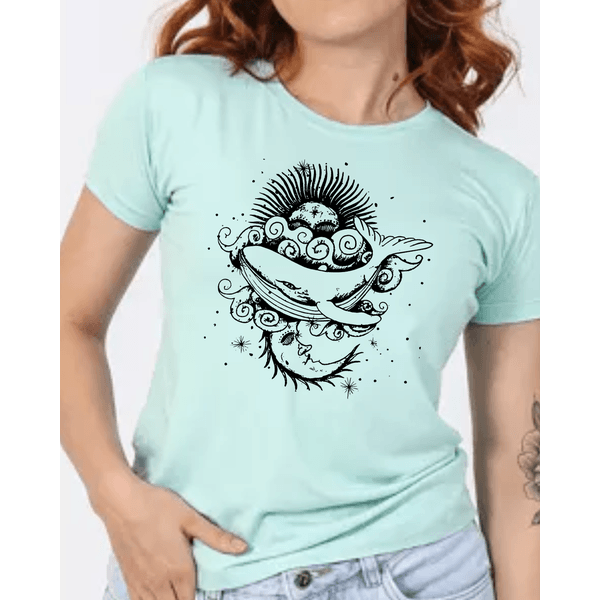 Camiseta estampada Baleia