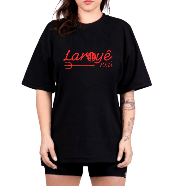 Camiseta estampada Laroiê