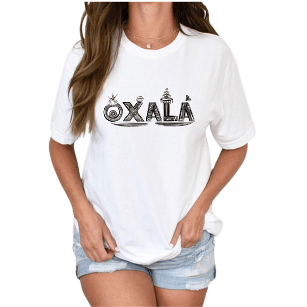 Camiseta estampada Oxalá