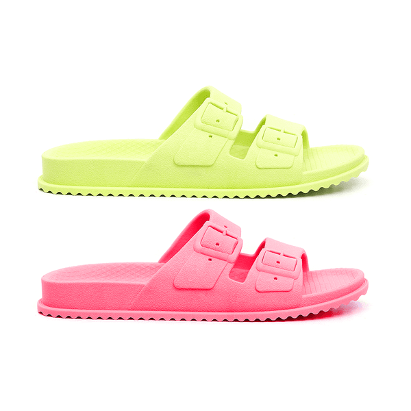 Kit 2 Pares Chinelo Birken Feminino Verde + Pink