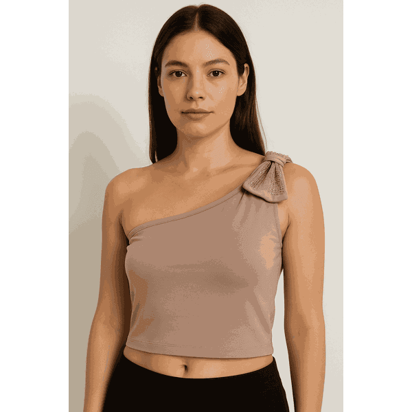 Cropped Nude Shine