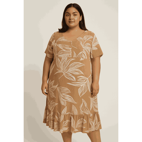 Vestido Folhagem do Sol