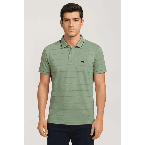  camiseta gola Polo biogás Verde Selva