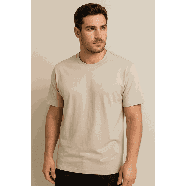 Camiseta basica colisão Areia