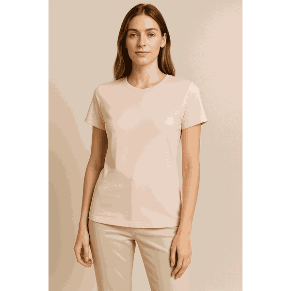T-shirt rosa básica 