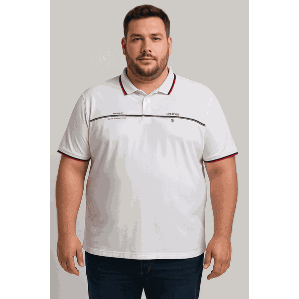 camiseta Polo Hezag Lifestyle Branco