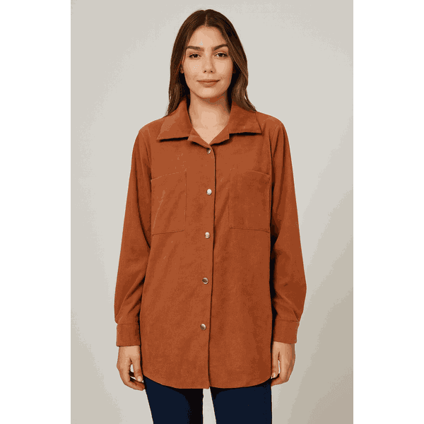 Blazer Longo Comfort terracota