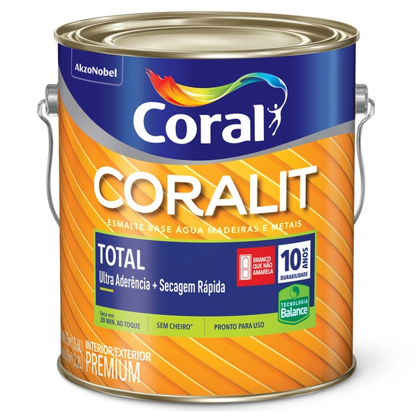 CORALIT TOTAL ALTO BRILHO BRANCO 3,6L