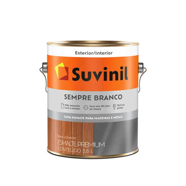 SUVINIL ESMALTE ACETINADO SEMPRE BRANCO 3,6L