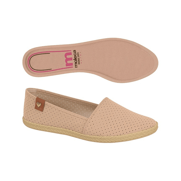 SAPATILHA MOLECA NUDE NOBUCK