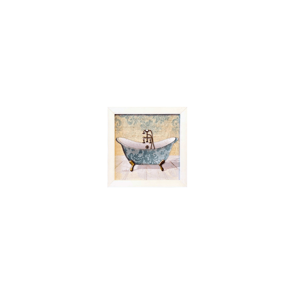 Quadro 20x20 - EUA TOILETTE TURQUESE