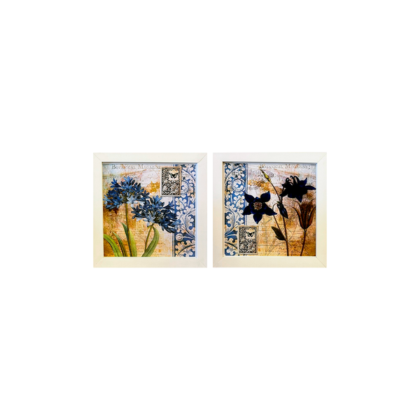 Dupla de Quadros 20x20 - Flowers