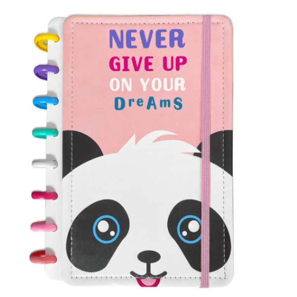 Caderno Inteligente Panda A5/ 8 Discos- Rosê