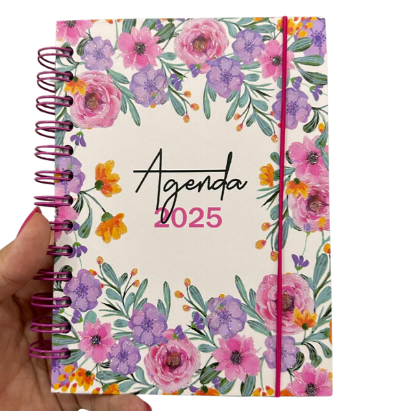 Agenda 2025 Flores Lilás