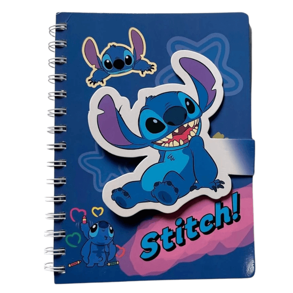 Caderno decorado Stitch