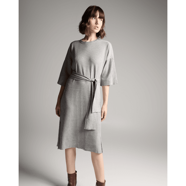 Vestido amarração Cinza 